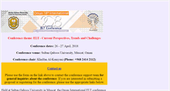 Desktop Screenshot of eltconf.com